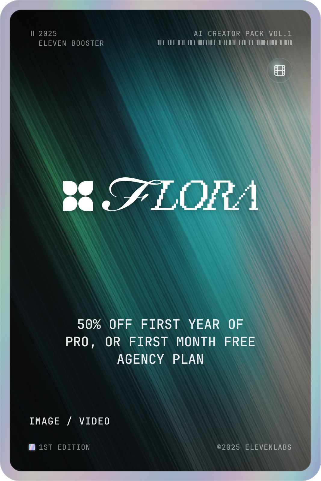 Flora card front