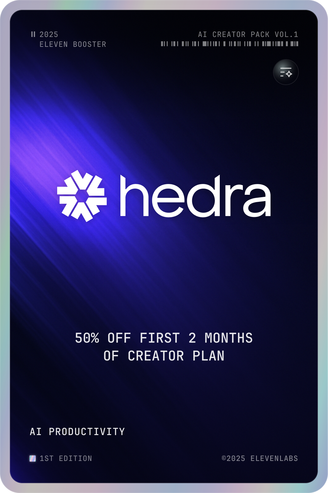 Hedra card front