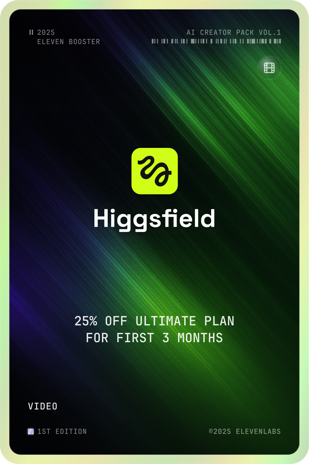 Higgsfield card front
