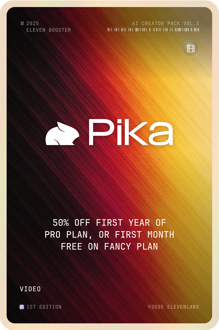 Pika card front